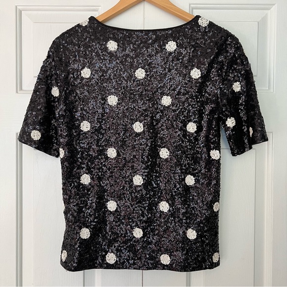 J. Crew Sequin Polka Dot Top - Picture 4 of 11